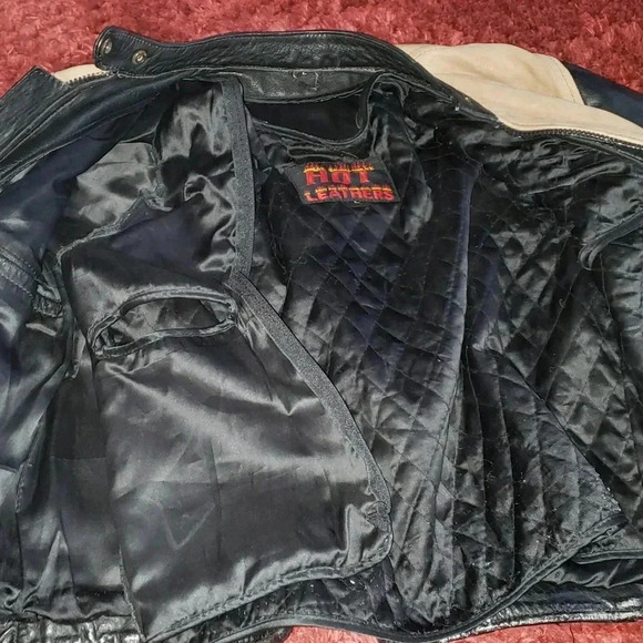 Hot Leathers Black Suede 90s Y2K Vintage Fringed Motorcycle Jacket - Picture 15 of 16